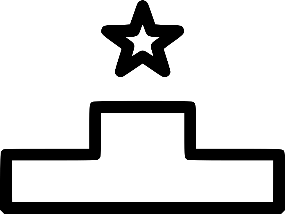 Png File - Podium Icon (981x736), Png Download