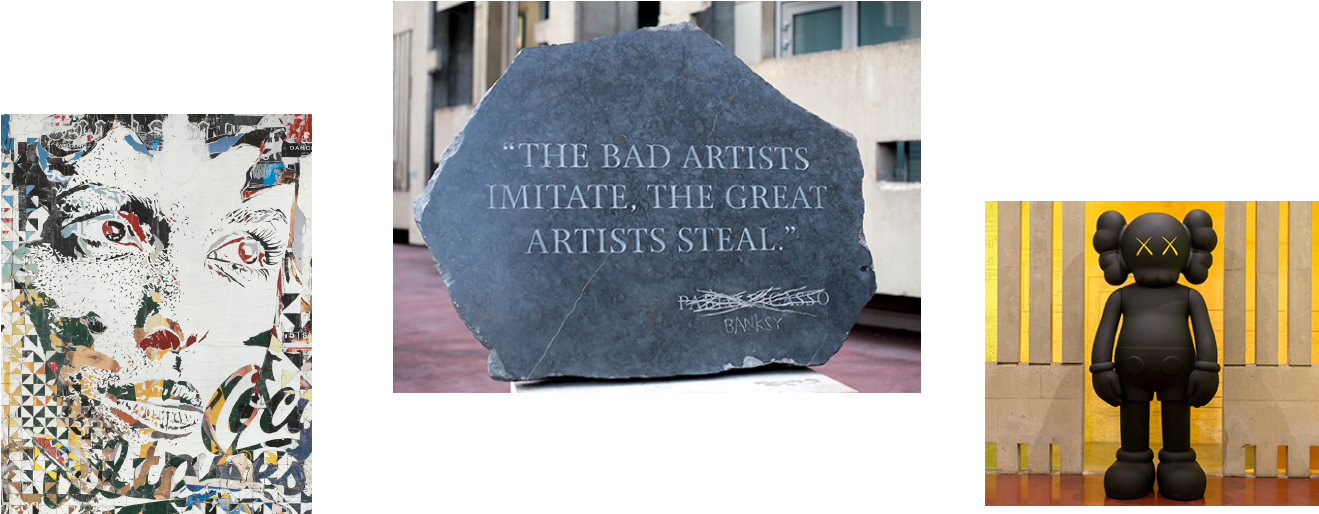 Urban Art - Artists Imitate The Great Artists (1440x550), Png Download