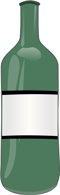 Drunken Wine Bottles Clipart, Vector Clip Art Online, - Clip Art Of A Bottle (637x900), Png Download