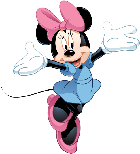 Minnie Mouse - Cartoon Happy Birthday Wishes (502x558), Png Download