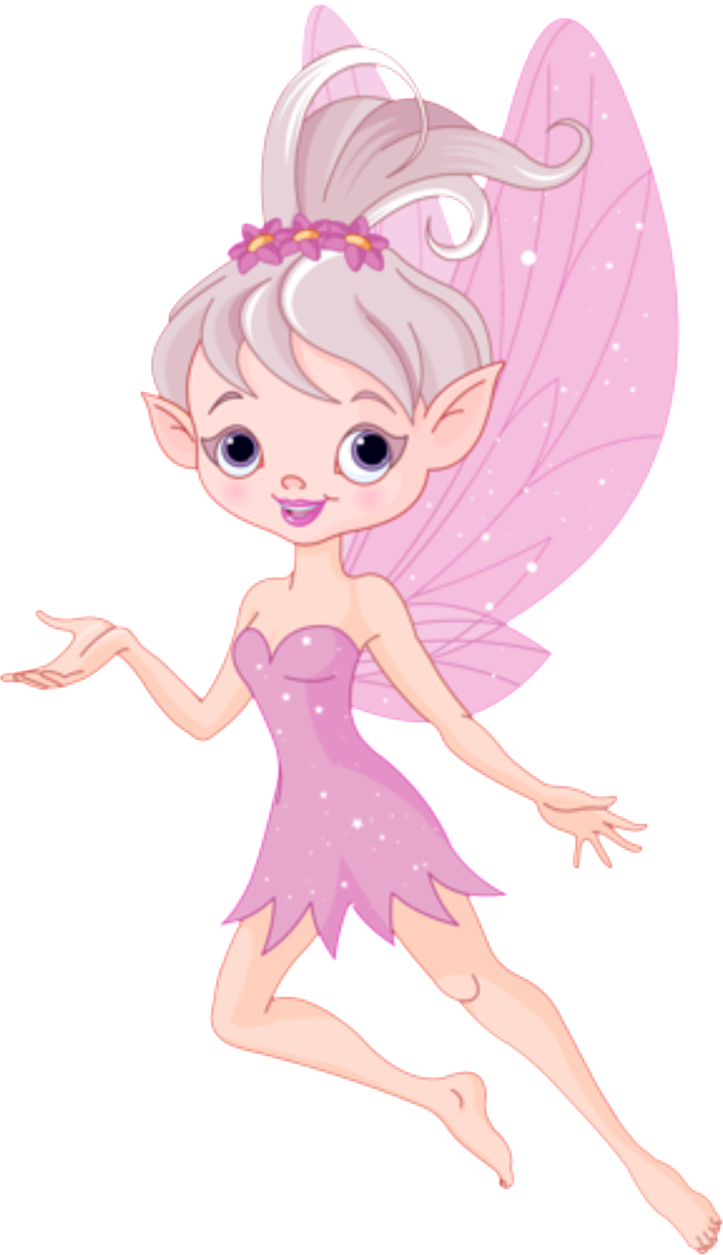 Cartoon Pink Fairy Fairy Pattern Decoration - Фея Вектор (1024x1777), Png Download