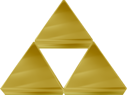 Triforce - Legend Of Zelda Pyramid (489x366), Png Download