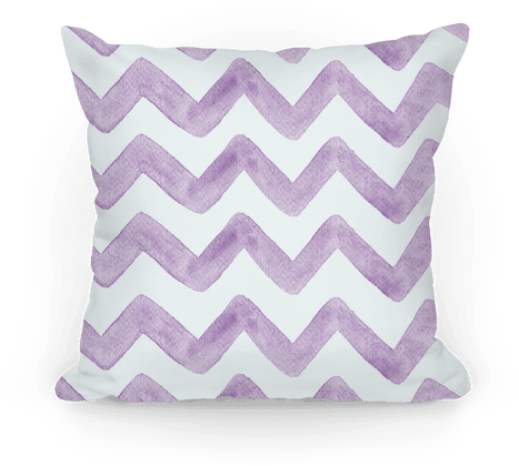 Purple Watercolor Chevron Pattern Pillow - Bag (484x484), Png Download
