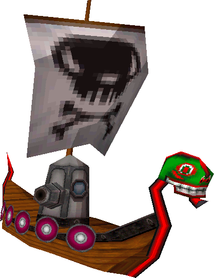 Spirit Tracks Pirate Ship Artwork - The Legend Of Zelda: Spirit Tracks (417x541), Png Download