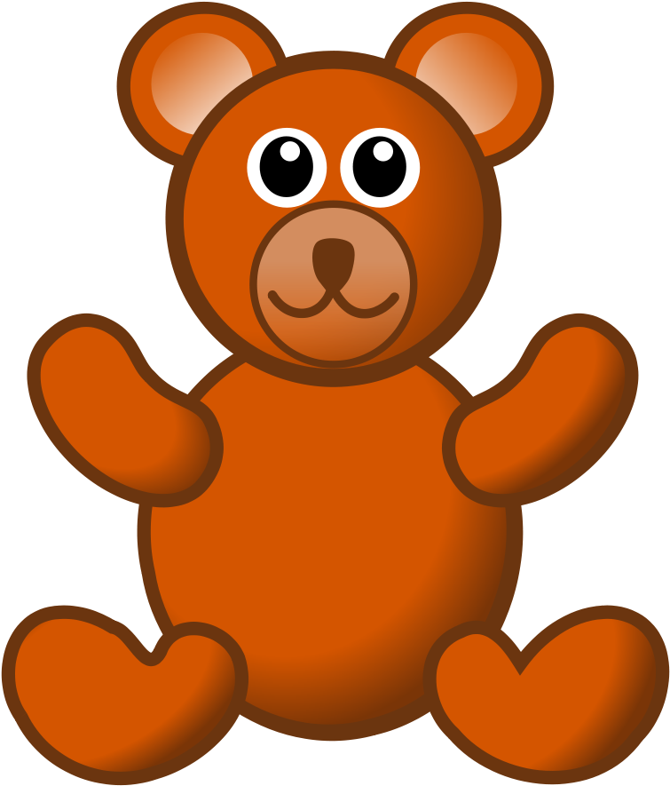Download Brown Teddy Bear Svg Clip Arts 510 X 598 Px Full Size PNG