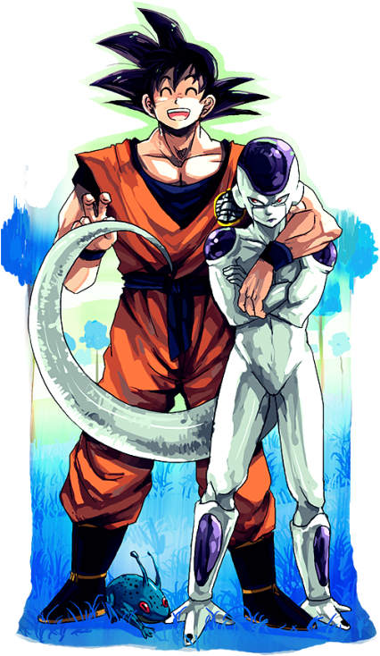 View All Images - Goku And Frieza Friends (425x750), Png Download