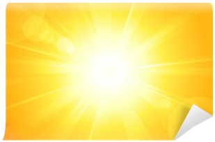 Bright Vector Sun With Lens Flare Wall Mural • Pixers® - Sun (400x400), Png Download