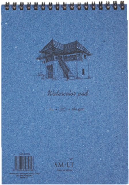 For More Information - Sm.lt Ab-35ts Authentic Line A4 Watercolour Pad - Natural (507x685), Png Download