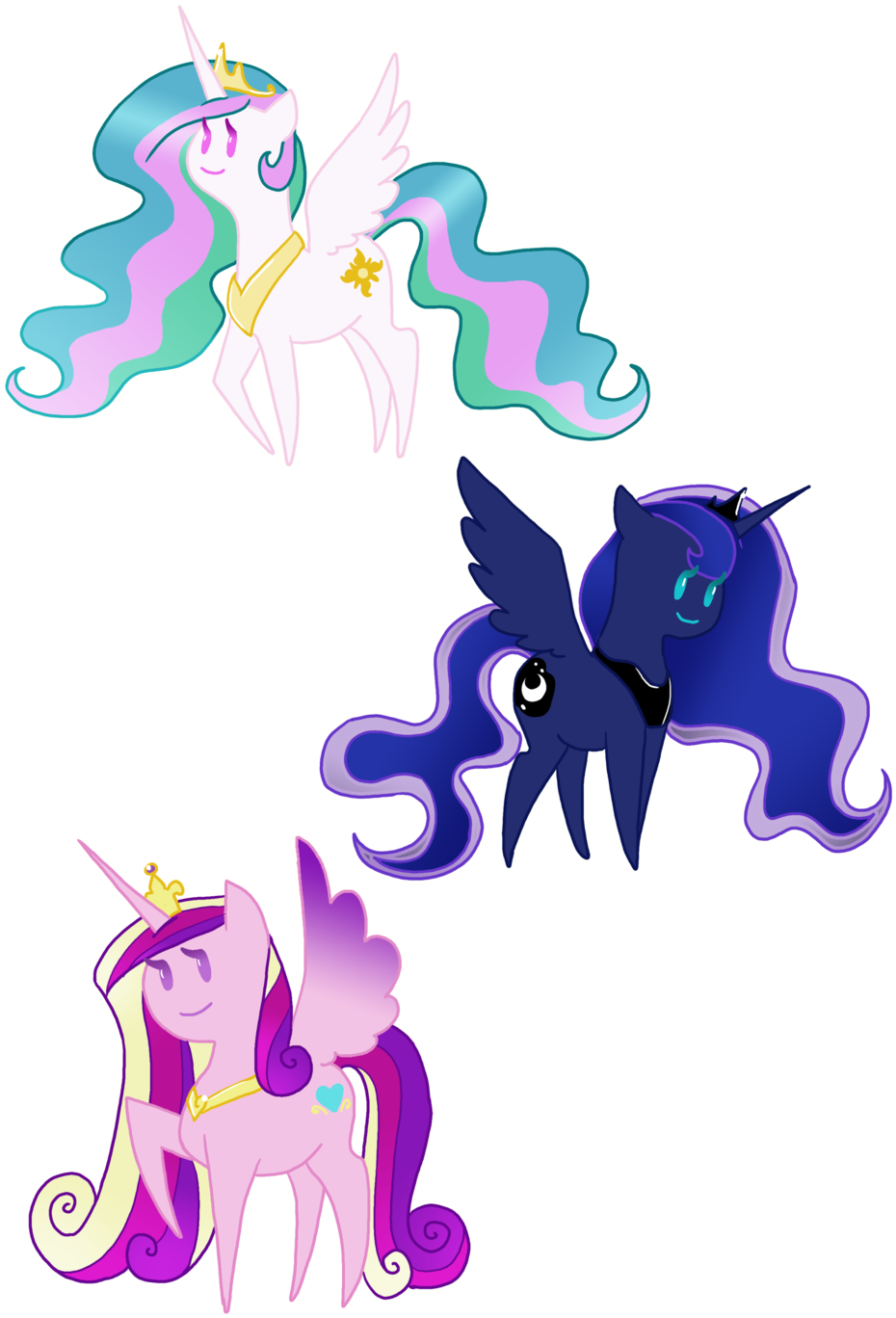 Tiny Royal Ponies (1000x1428), Png Download