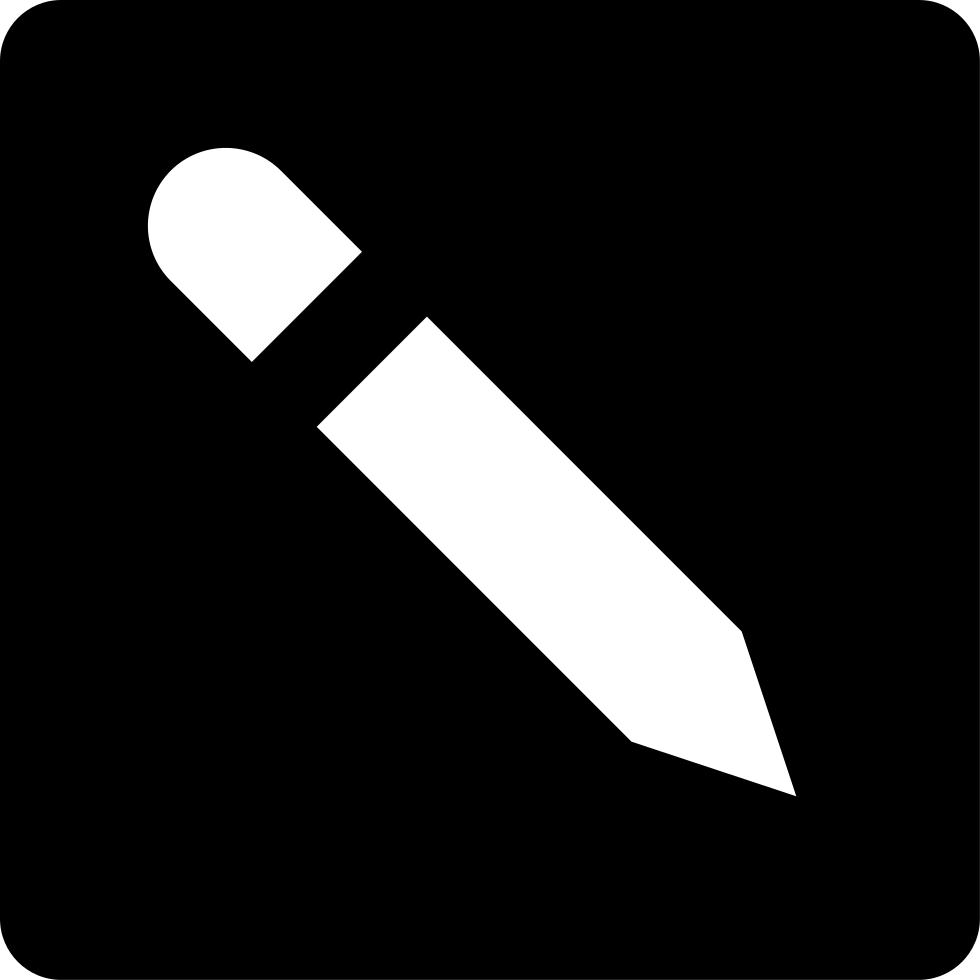 Pencil Comments - White Pencil Icon Png (980x980), Png Download
