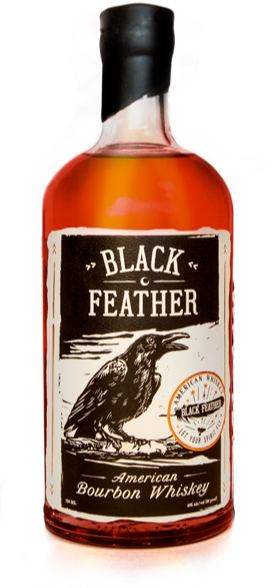 Black Feather Bottle - Black Feather Whiskey (272x588), Png Download