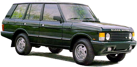 Range Rover I - Land Rover Range Rover 1990 Png (585x278), Png Download