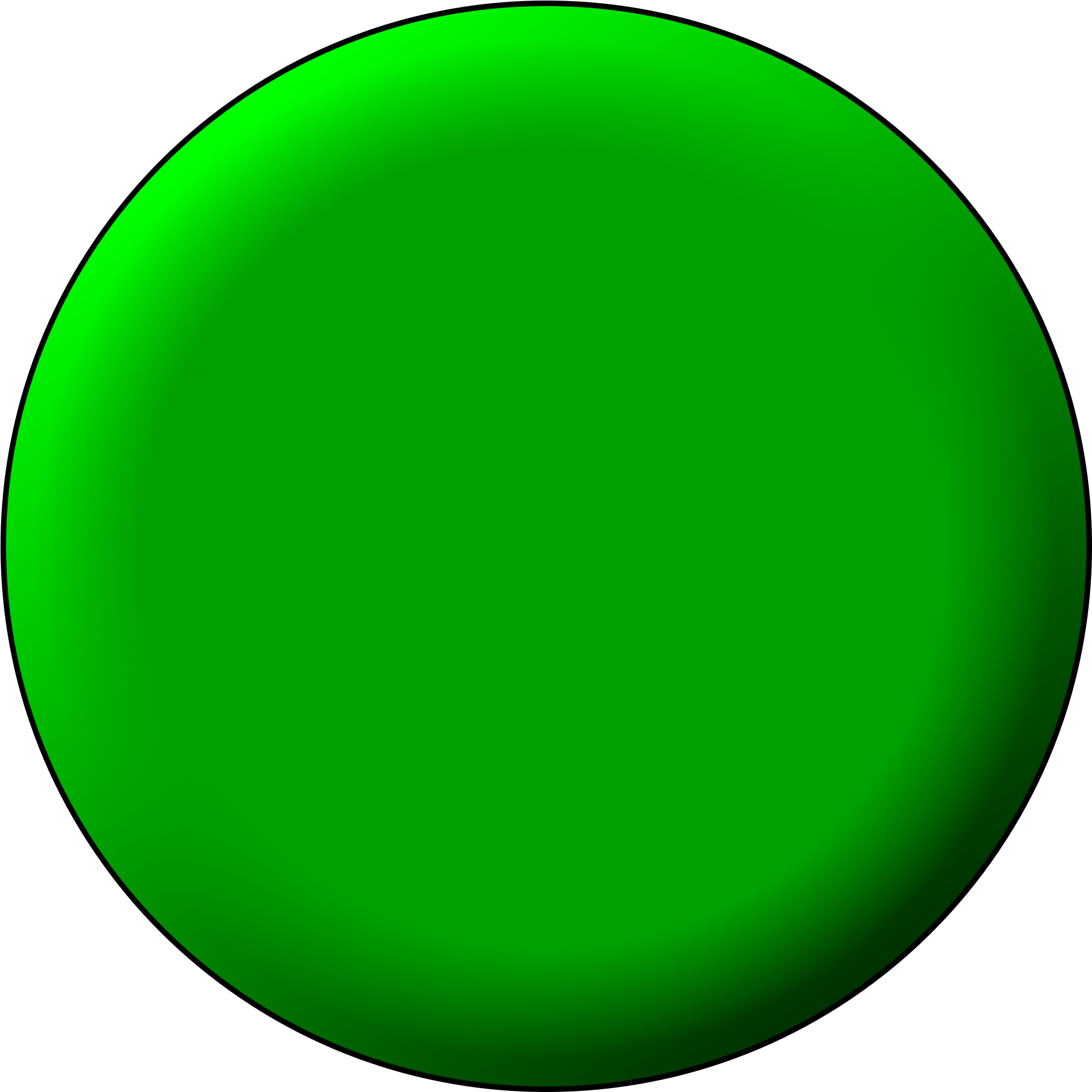 Green Button Png - Green Ball Clip Art (2000x2000), Png Download