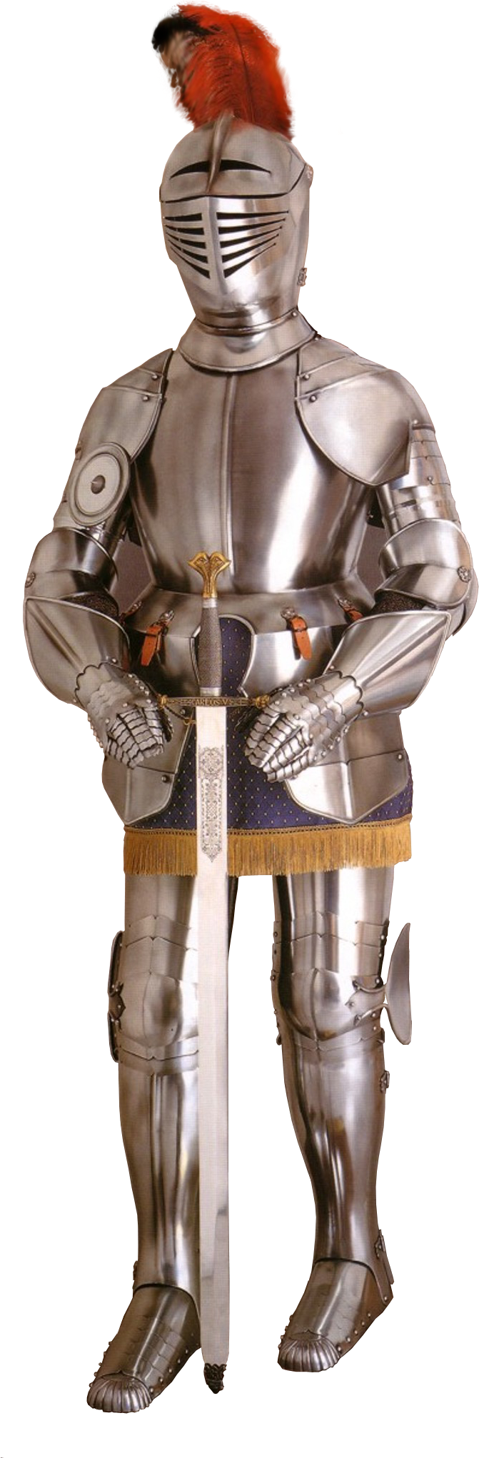 Medival Knight Png - Medieval Armour Gladius Halloween Suit Of Armor Costume (675x2050), Png Download
