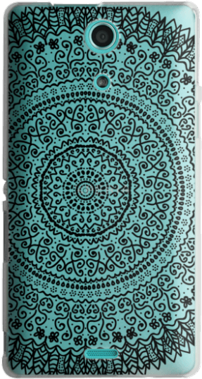 Black Feather Mandala - Portable Network Graphics (300x547), Png Download