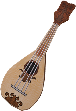 Traveling Musician Mandolin - Kobza (420x420), Png Download