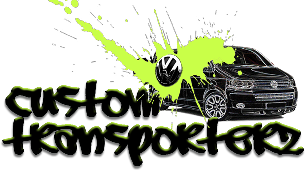 Custom Transporterz Custom Transporterz - Vw Transporter T5 Logo (620x347), Png Download