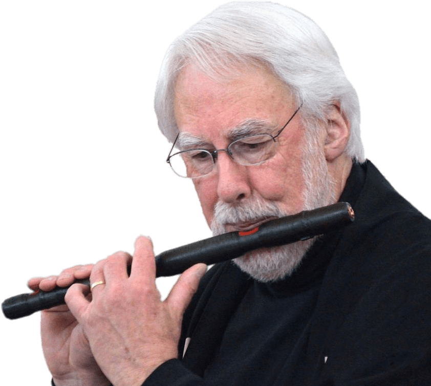 Musician Playing The Nohkan Flute Png - Flute (873x767), Png Download