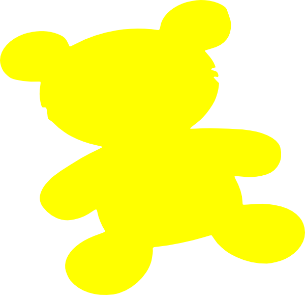 How To Set Use Yellow Teddy Bear Svg Vector (600x579), Png Download