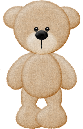 Brown Bear Teddy Bear Template, Bear Silhouette, Teddy - Ursinho Bege Desenho Png (286x441), Png Download