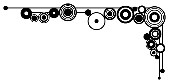 Corner Border Png - Black & White Corner Borders (537x264), Png Download