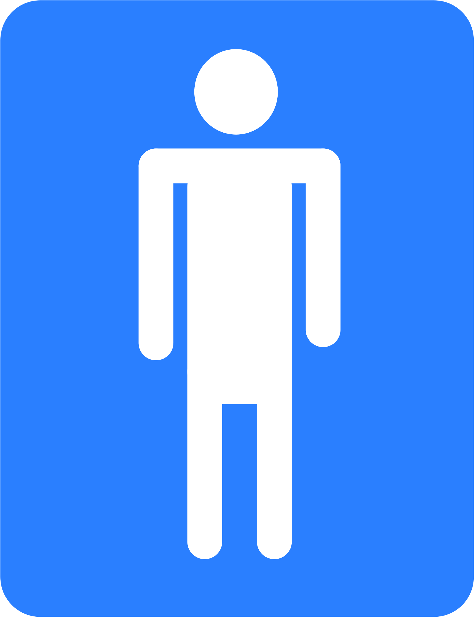 This Free Icons Png Design Of Men Bathroom (1855x2400), Png Download