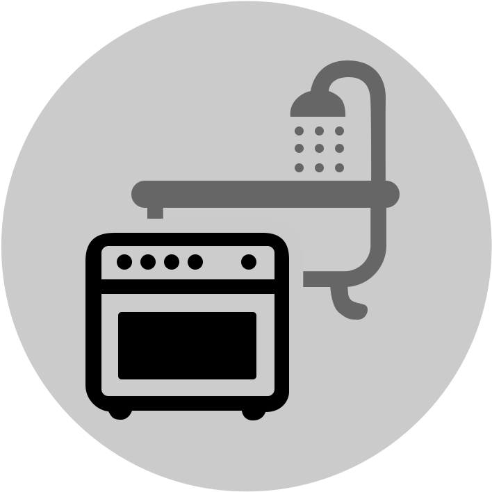Icon Kitchens And Bathrooms - Kitchen And Bathroom Icon (887x806), Png Download
