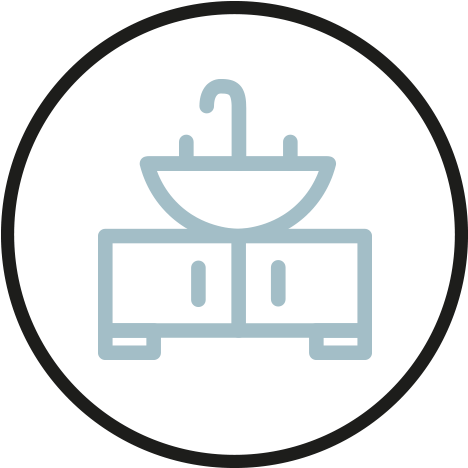 Sdavies Kitchen Icon Sdavies Bedroom Icon Sdavies Bathroom - Bathroom (519x537), Png Download