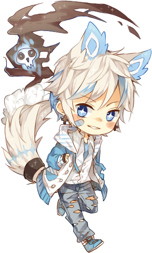 Rehmiel By Ruuto-kun - Chibi Cute Anime Boy (340x536), Png Download