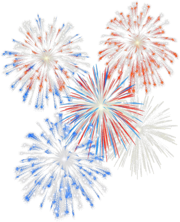 Gifs Animés Feux D'artifices@ - Feu D Artifice Png (612x757), Png Download