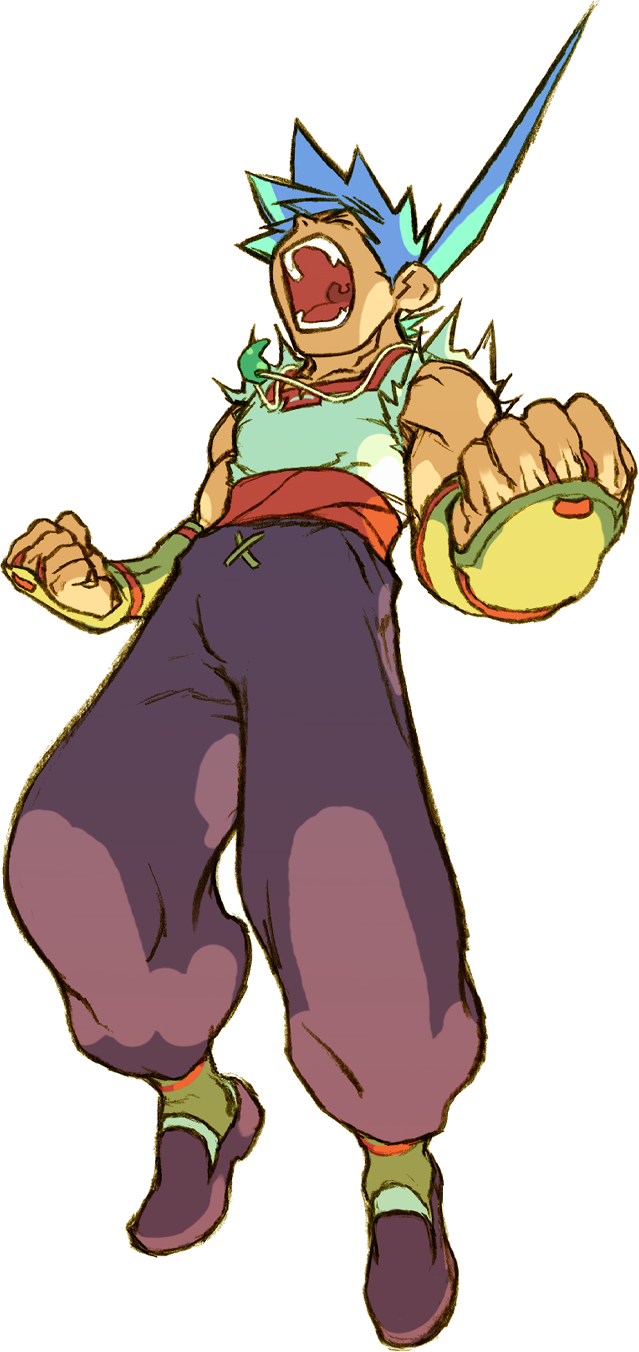 Bofiv Ryu Artwork 2 - Ryu Breath Of Fire 4 Png (639x1352), Png Download