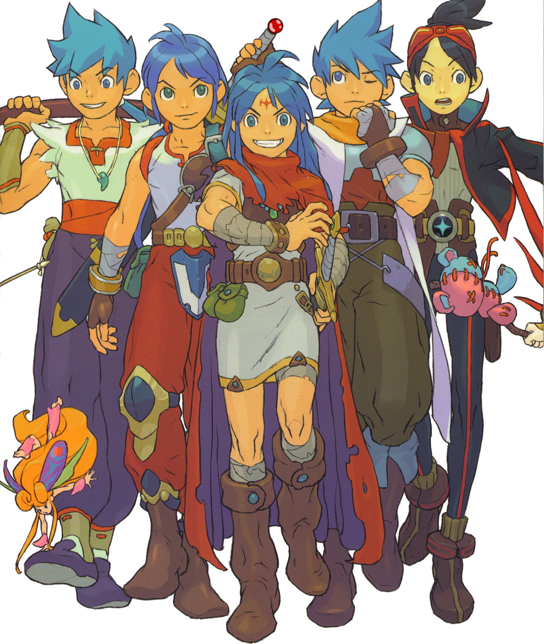 Breath Of Fire 1 Characters - Breath Of Fire: Official Complete Works (1103x1305), Png Download