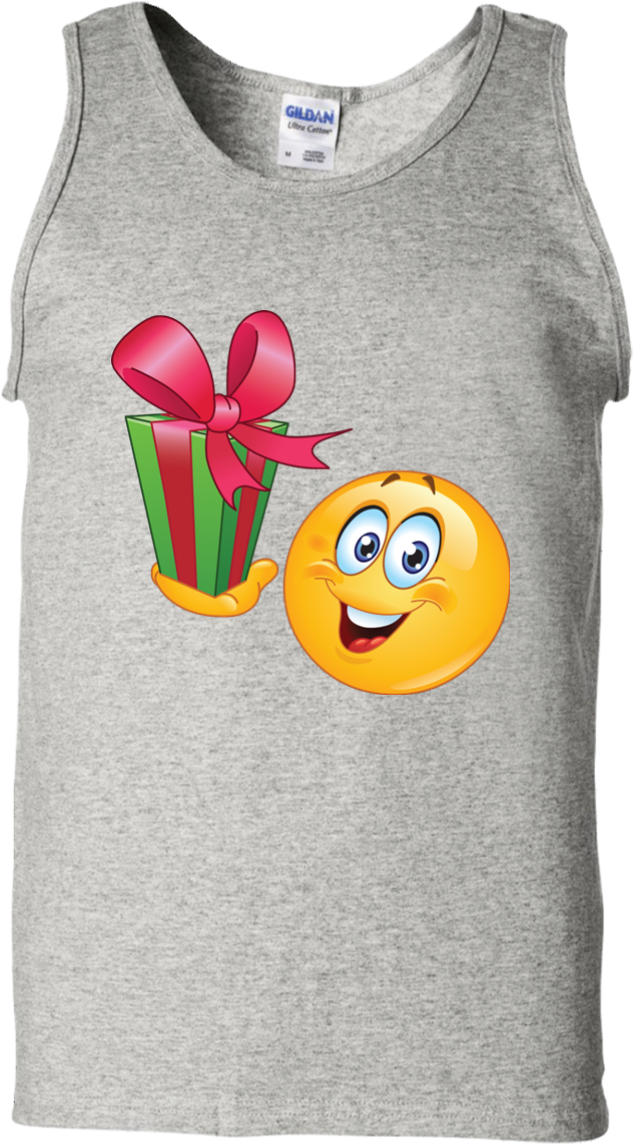 Funny Christmas Emoji T Shirt G220 Gildan 100% Cotton - Bunkieshop Husky Dad Shirt Dog Lover Father's Day Gift (1155x1155), Png Download