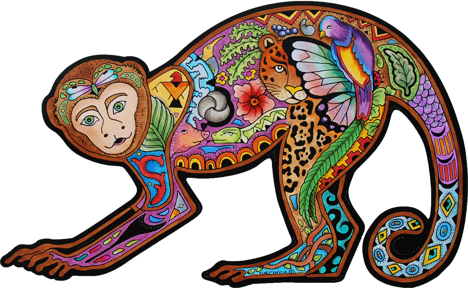 Not Only Did I Love The Classes , But I Met A Wonderful - Zentangle Monkeys (1600x987), Png Download