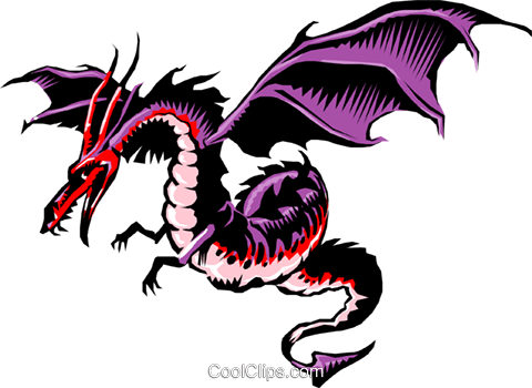 Mythical Clipart Fire Breathing Dragon - Turner Middle School Dragons (480x350), Png Download