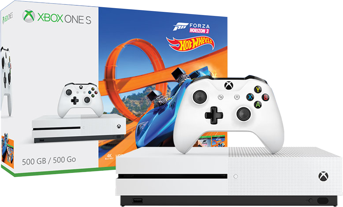 Xbox One S 500gb Forza Horizon 3 Hotwheels - Xbox One S 500gb Forza Horizon 3 Hot Wheels Console (1200x1200), Png Download