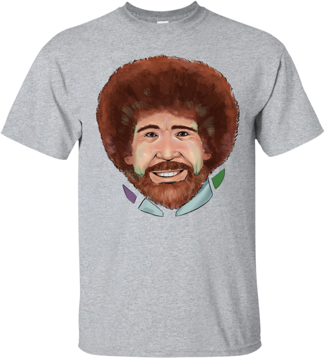Bob Ross Shirt - Schnauzer T Shirt (1155x1155), Png Download