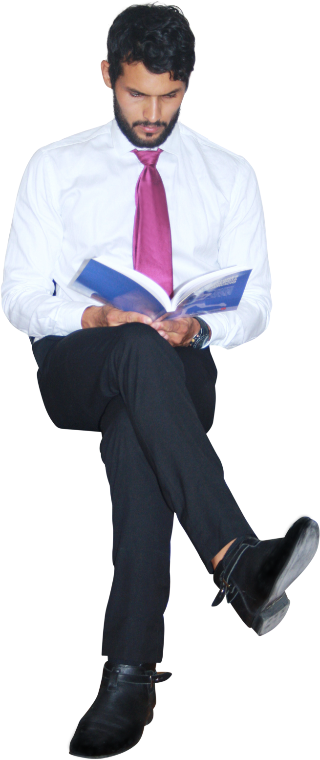 Office Businessman With Notebook - Cutout Office (731x1600), Png Download