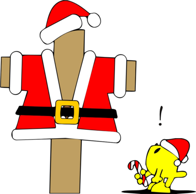 Santa Christ - Santa Suit (400x396), Png Download