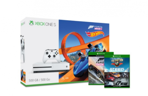 Xbox One S Forza Horizon 3 Hot Wheels Bundle With Free - Xbox One S Hot Wheels (570x760), Png Download