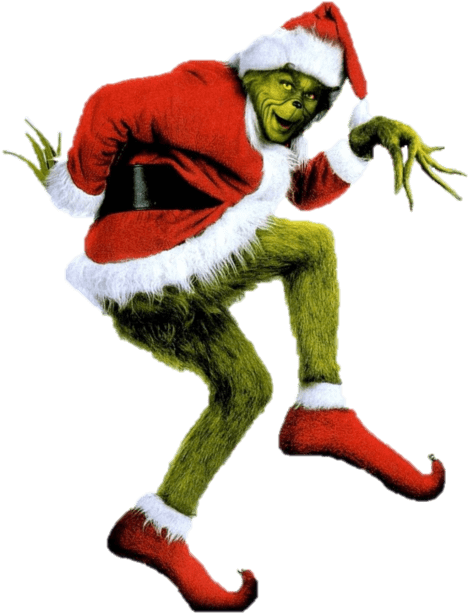 Christmas Grinch Santa Claus Transparent Png - Grinch Stole Christmas - 4k Ultra Hd (500x664), Png Download