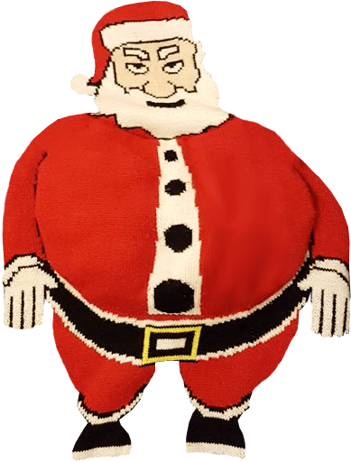 Fat Santa Transparent Background Christmas Png Image - Fat Santa Transparent Background (400x550), Png Download