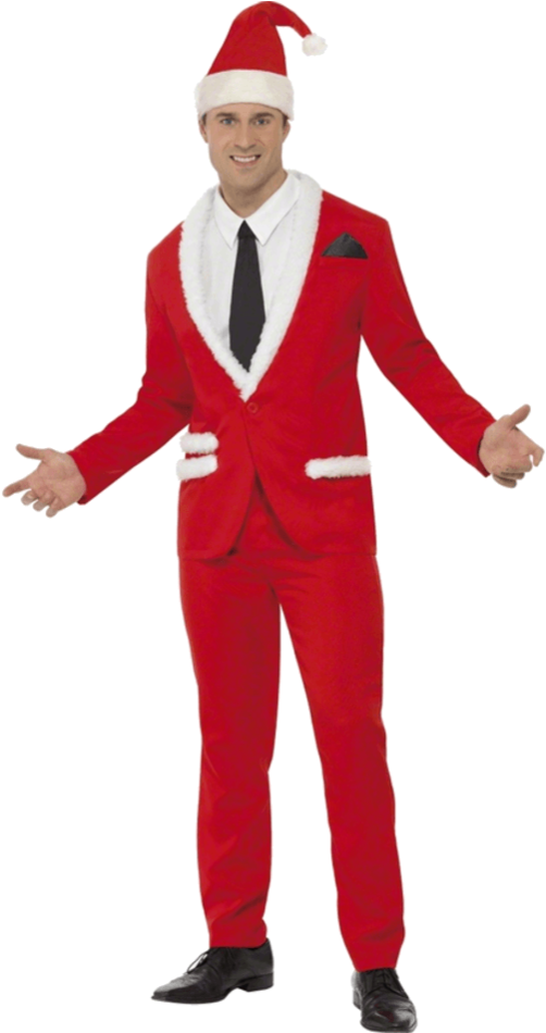 Our Santa Cool Costume Is Perfect If You Are Looking - Christmas Dress For Men (366x580), Png Download