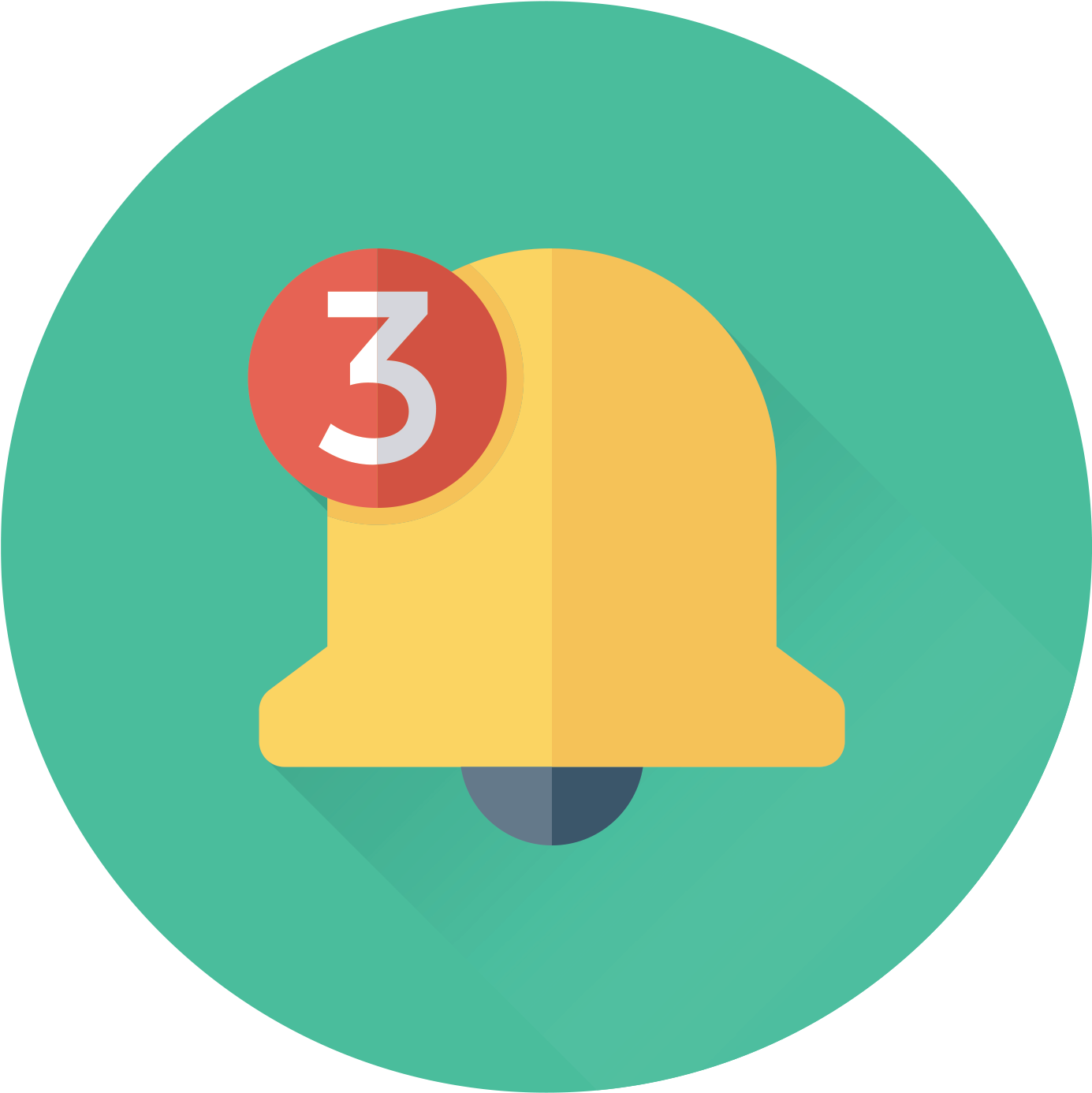 Free Reminder Icon Png - Mobile Notifications Icon (1457x1457), Png Download