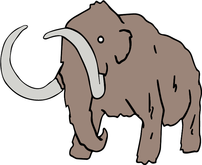 Ice Age Animals - Dessin Mammouth (768x571), Png Download