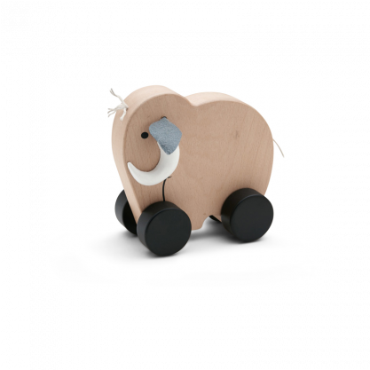 Push Wheel Mammoth - Juguete Mamut Con Ruedas (416x477), Png Download