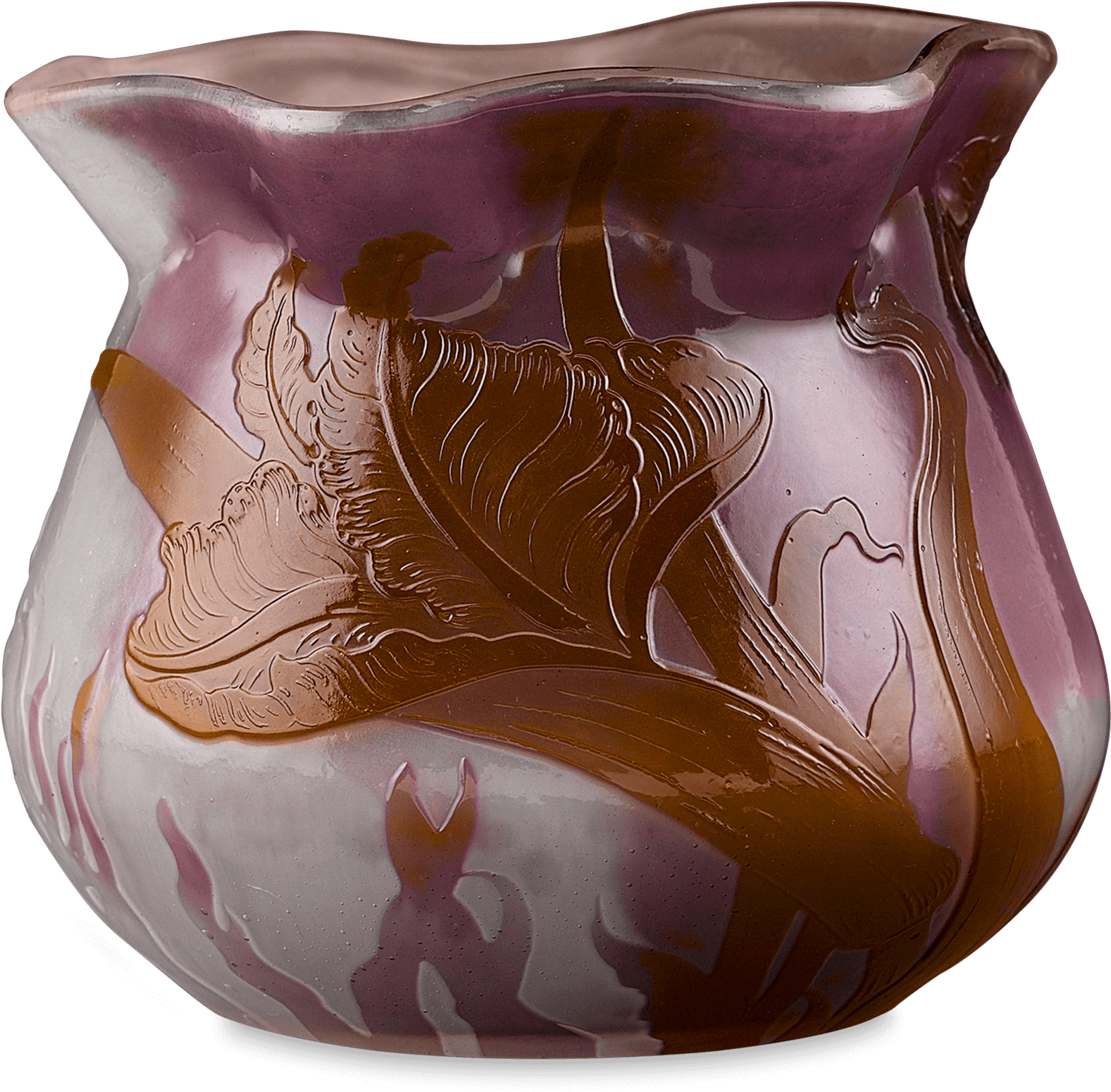 Emile Gallé Cameo Vase - Vase (1750x1750), Png Download