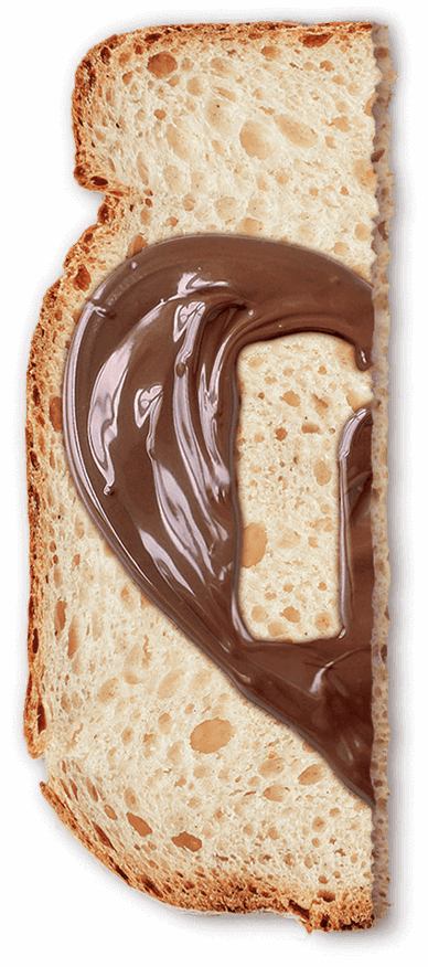 Pane E Nutella Png - Bread With Nutella Png (388x876), Png Download