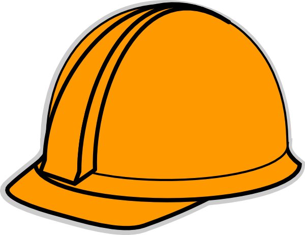 Clip Arts Related To - Orange Hard Hat Clip Art (600x462), Png Download