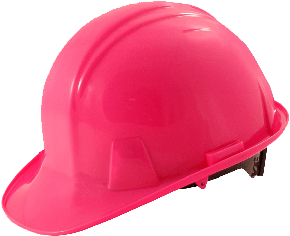 Pink Hard Hat Transparent Image Health And Safety Png - Hard Hat No Background (600x500), Png Download